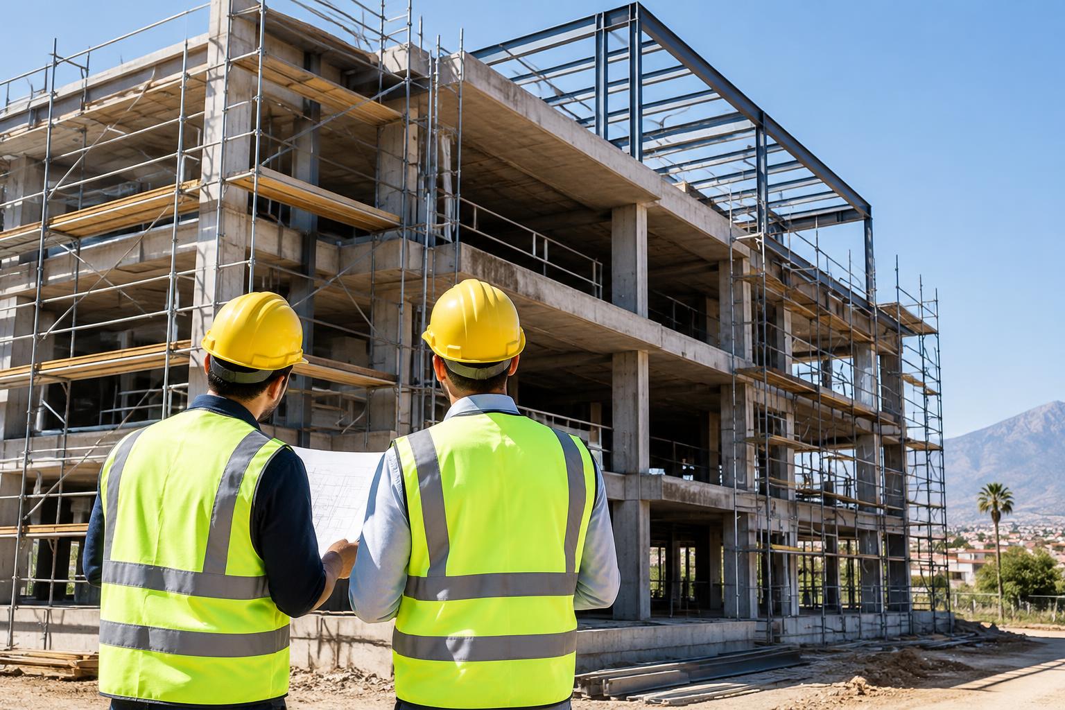 Illustration d’un chantier de construction au Maroc